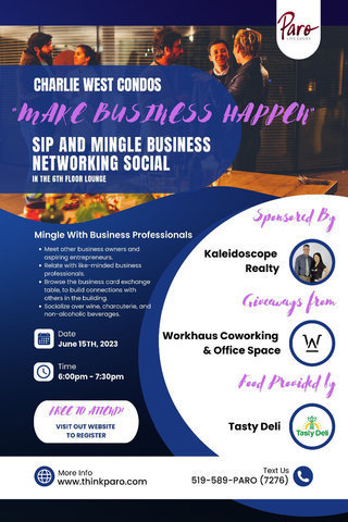 CW Sip and Mingle Business Networking Social 